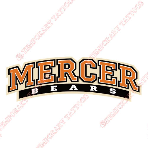Mercer Bears Customize Temporary Tattoos Stickers NO.5021
